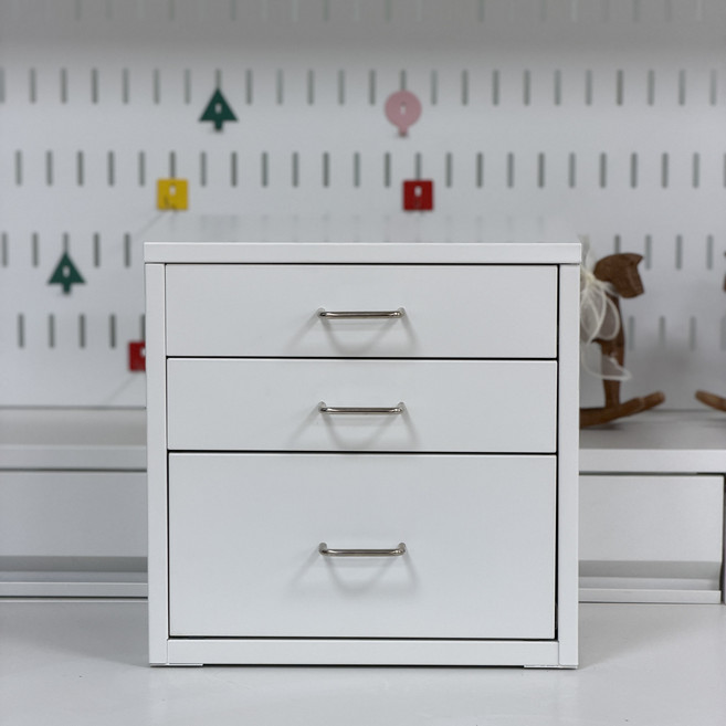비유가구 COMPANY 서랍장, 4개, 화이트1