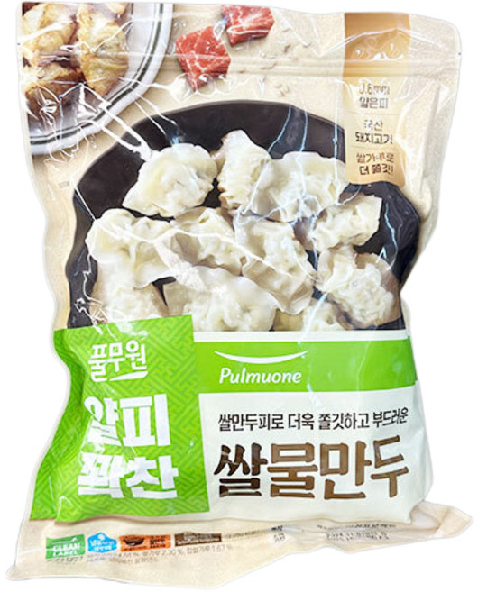 풀무원 얄피꽉찬 쌀 물만두, 1kg, 1개