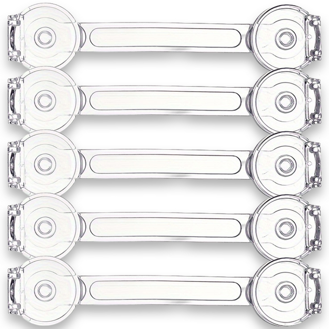 말랑베이비 깔끔한 투명 아기 서랍 잠금장치, 5개