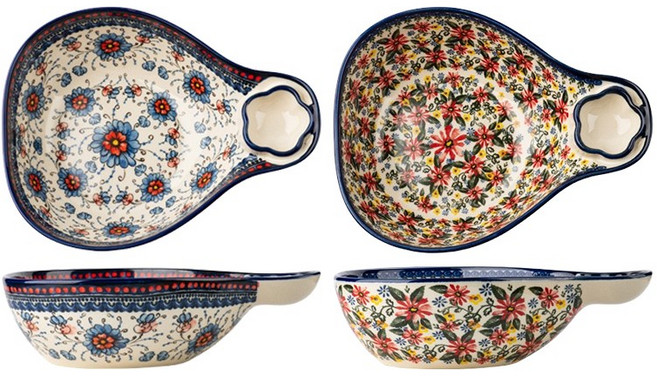 BLOWFISHFUGU 폴란드 만두판 스시접시 초밥 접시 엠보싱 만두판 감자튀김 접시 20.7CM, A+B, 2개