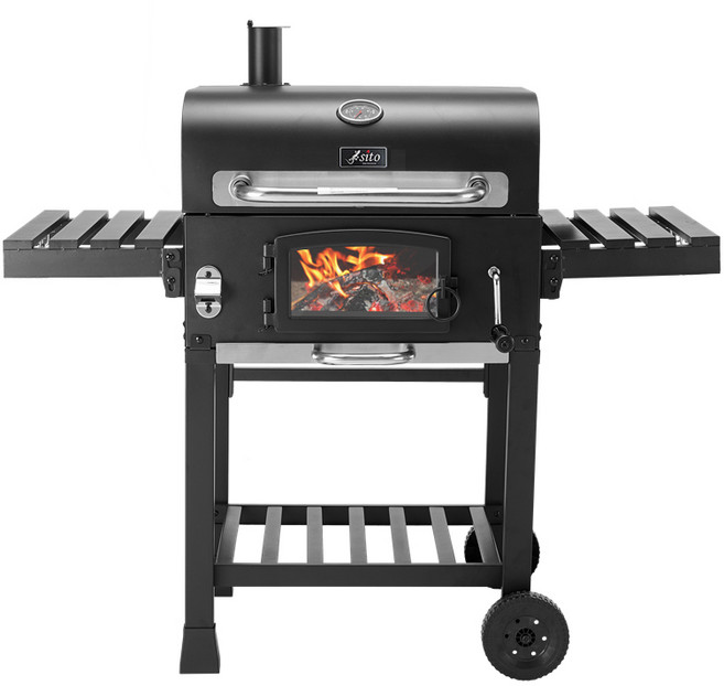 시토 프리미엄 훈제 바베큐 그릴 (유리문형) GR-005-GLASS, 1개