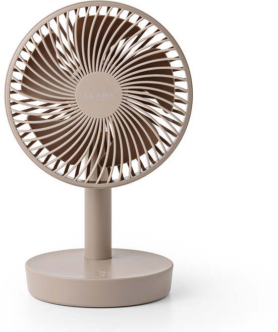 클래파 탁상용 미니 무선 사무실 캠핑 선풍기 소형, BEF-D400M, 모카 브라운