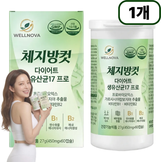비엔날씬 bmr 17 다이어트 100억 생유산균 웰노바(15개 구매시 bnr 비에날 유산균 세트구성), 1개, 27g