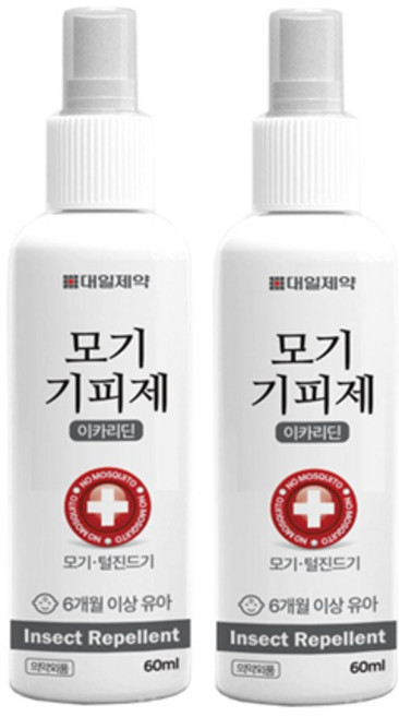 대일제약 모기기피제 영아 6개월이상 사용가능, 60ml, 2개