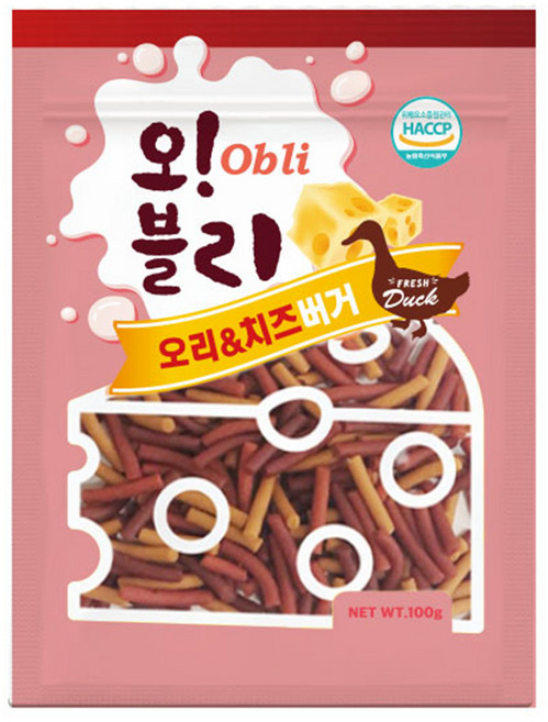 오리 치즈버거100gX80개(1박스), 오리 치즈버거 5개입 (2024.09.13), 100g, 80개