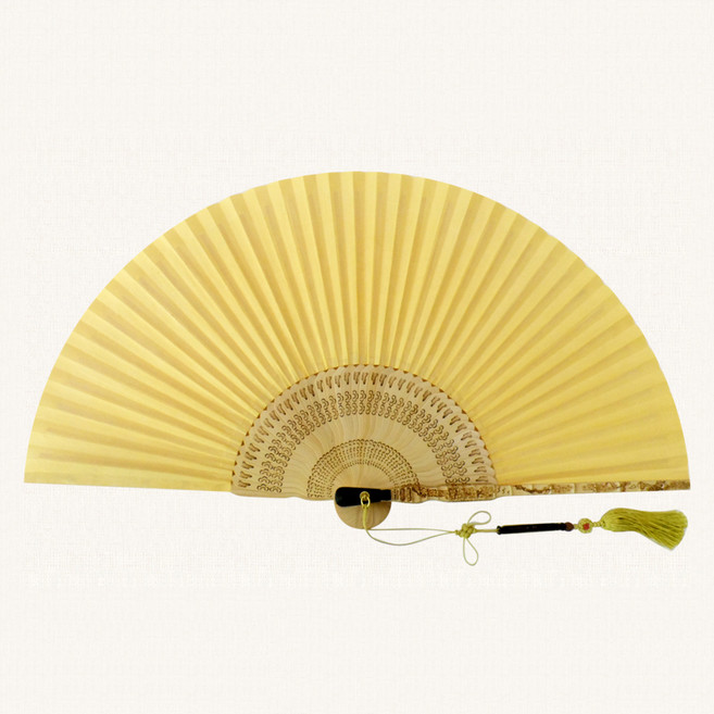 전주부채공방 [전통국악용합죽선] 유칠합죽선-40cm 무형문화재선, 1개