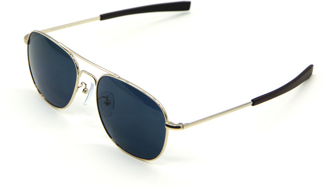 국내생산 대한민국 공군납품 조종사용 선글라스, 01_사각스모크골드