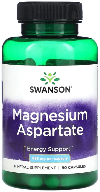 Swanson 마그네슘 아스파테이트 685mg 캡슐 90정, 1개 - 쿠팡