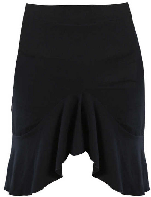 살사 언발란스 라틴 스커트 스윙 스포츠 댄스복 라인 프릴 호피무늬 미니트임 알루미 밸리