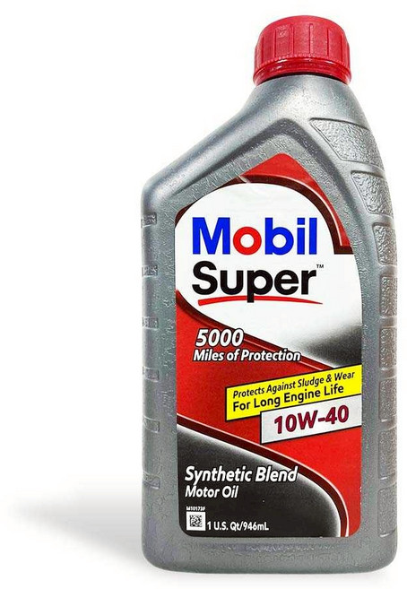 油工廠 MOBIL SUPER 5000 10W40 合成混合機油 946ml, 1個
