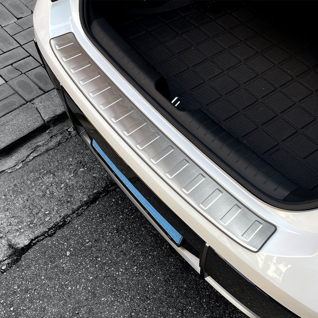 유투카 호환 아이오닉 6 튜닝 용품 트렁크가드 범퍼 패드, 실버몰딩, 1개