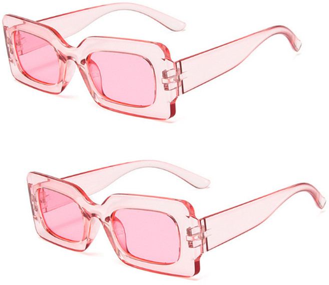 리빙듀오 인싸선글라스 안경 인생네컷 할로윈 2개 한세트, 017.멜라콩선글라스 핑크(153)