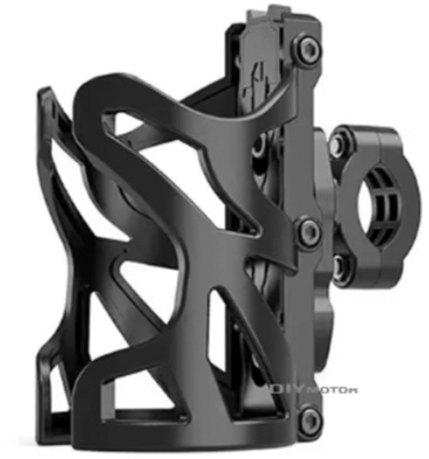 킹콩 오토바이 핸들바 컵홀더 거치대, 1개, 블랙