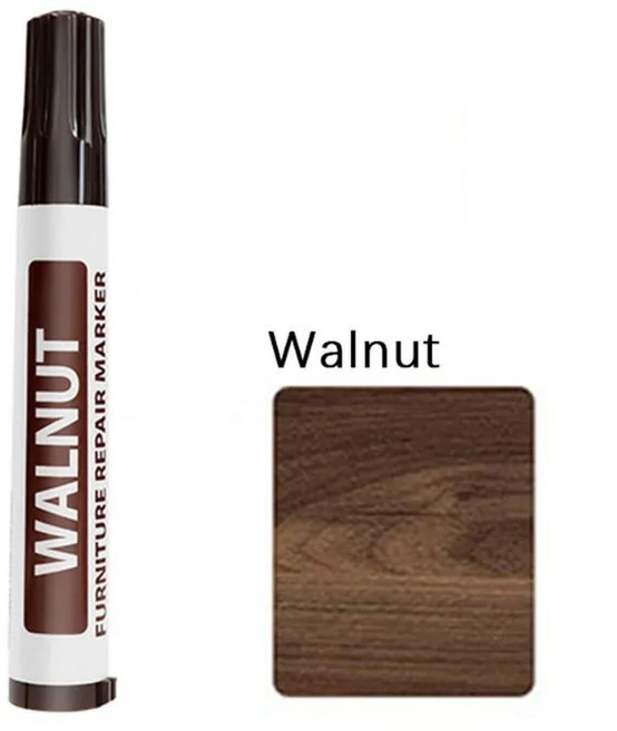 가구 보수용 마커 펜 나무 바닥 흠집 색칠 수리 페인트 목재 복합재 키트, 1개, 색상: 1. Walnut-1pcs