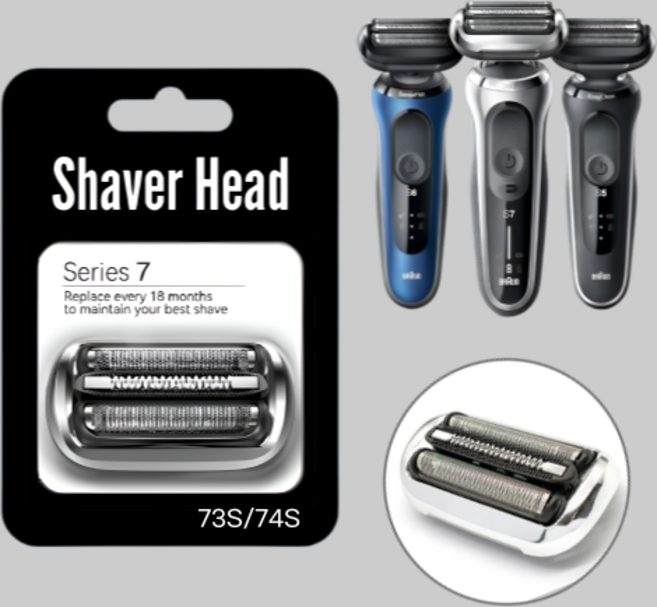 어썸케이 브라운 NEW 시리즈 7 면도 날망 73S 74S 호환용, 1개입