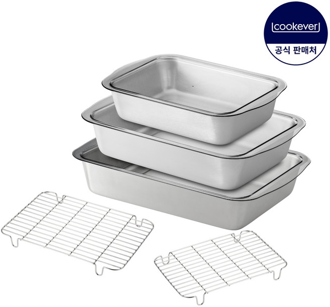 쿡에버 신밧드 클리어 5종 세트 소+중+대+와이어랙 중+대, 쿡에버 신밧드 클리어 5종 세트 소+중+대+와이어랙 중