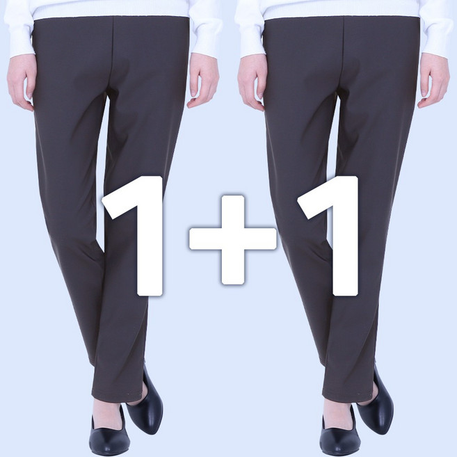 봄 가을 밴딩바지 편한 일자팬츠 1+1