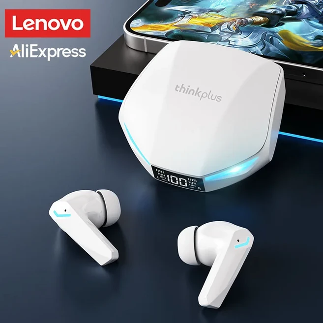 Lenovo XT53 AI 번역 이어 버드 무선 Bluetooth 5.4 HD 음성 통화 소음 감소 이어폰 실시간 번역 헤드셋, 02 XT53 White