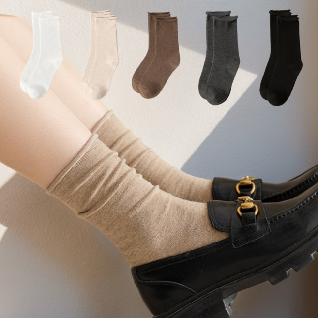 플러스앤유 여성용 임산부 조리원 편안한 무압박 양말