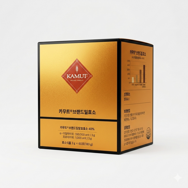 그레인온 골드카무트 브랜드밀 효소 G, 180g, 4개