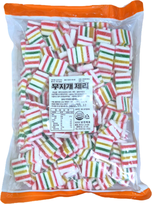 무지개제리 제사젤리 옛날젤리, 1개