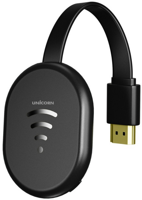 유니콘 미라캐스트 넷플릭스 유튜브 캐스팅 지원 MHL 무선 미러링 동글 WIFIDISPLAY T1, 1개