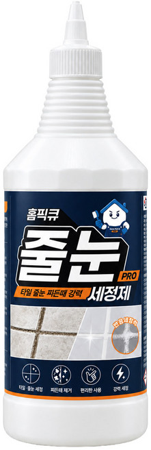 홈픽큐 타일 줄눈세정제 화장실 욕실 타일 바닥 찌든때제거 청소 세제 크리너, 1개, 1L