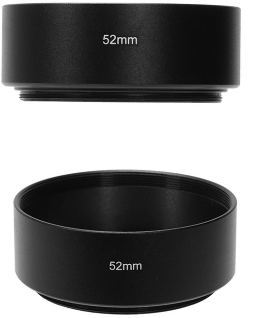 캐논 호환 니콘용 카메라 렌즈 후드 50mm F1.8 도구 고 렌즈 후드 52mm, 하나 × 검정 × 한개옵션0 × 1개