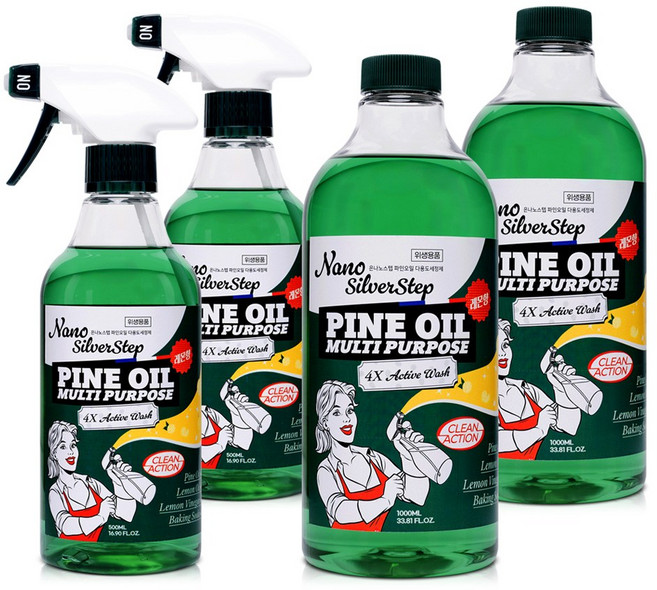 은나노스텝 시즌4 파인오일 다목적 세정제 2종 세트 독일 더마 테스트 엑설런트 등급 비건인증제품, 2세트, 1500ml