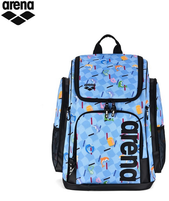 아레나 대용량 수영가방 백팩 35L ECN6307, 블루/블랙(BUBK)