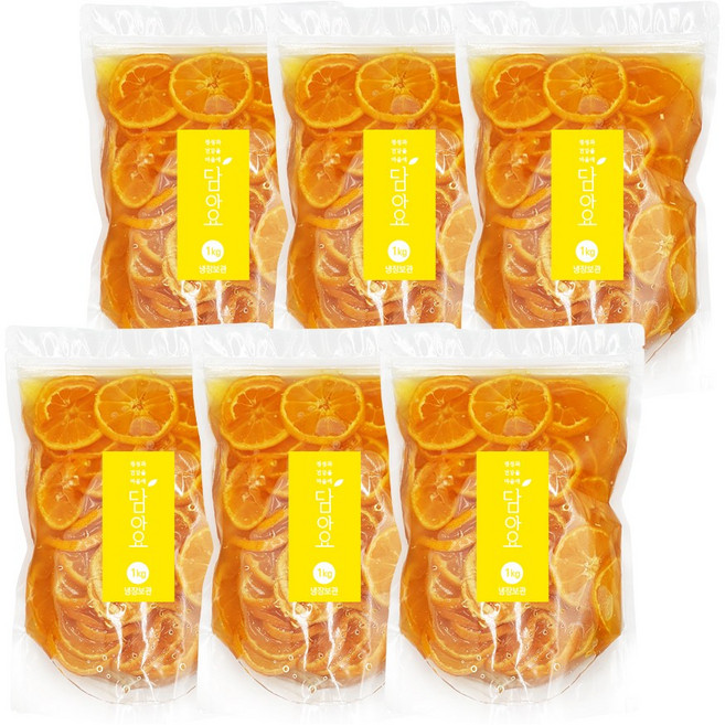 담아요 수제 귤청(정백당), 6개, 1개입, 1kg