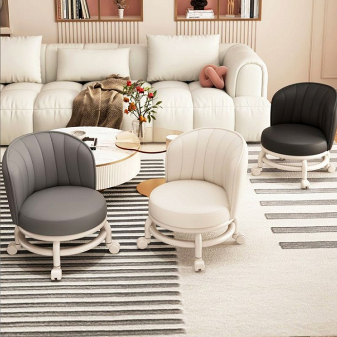 회전 바퀴의자 이동의자 앉은뱅이 체어 김장, 베이지, 1개