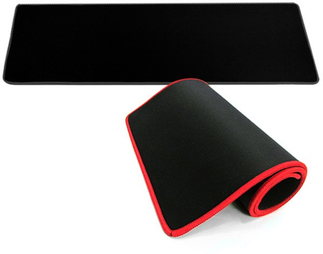 큐센 QPAD WIDE 게이밍 장패드 5mm, 블랙+레드, 1개