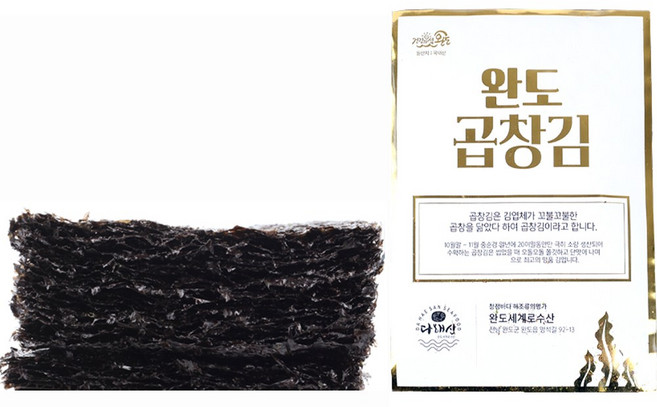 25 햇 완도 곱창김 실속 50장(골드라벨), 25년 햇 완도 곱창김 실속 50장 골드라벨, 1개