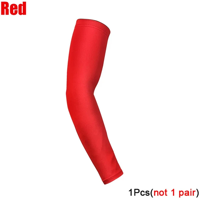 TopRunn 남성용 냉각 팔 슬리브 여성용 야외 자외선 차단 스포츠 농구 축구 배구 사이클링, M, 08 Type1-1Pcs-red, 1개