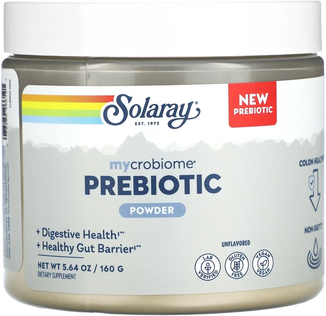 Solaray Mycrobiome 프리바이오틱 분말 무맛 160g(5.64oz), SolarayMycrobiome프리바이오틱분말무맛160, 160g, 1개 - 쿠팡