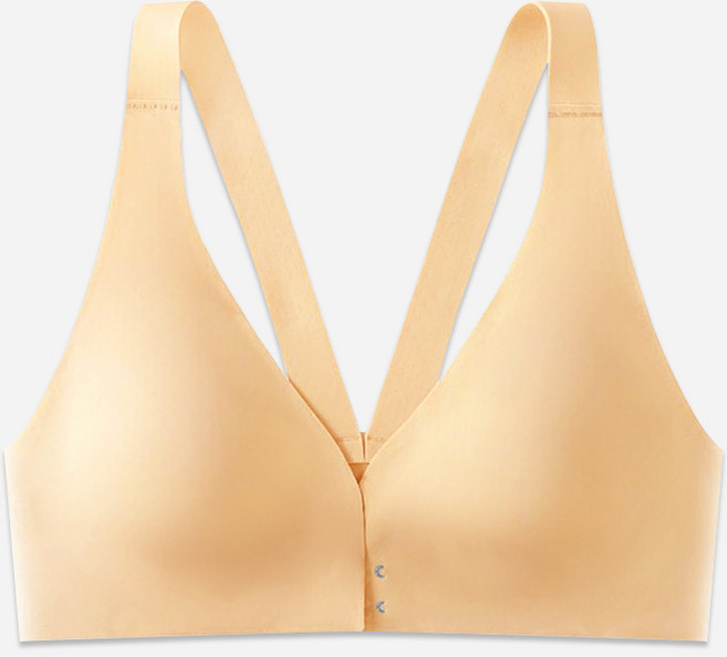 패션파트너 (4color / A~F컵) 초경량 심리스 무봉제 노와이어 이중 앞후크 초밀착 풀컵 브라 탑 4size