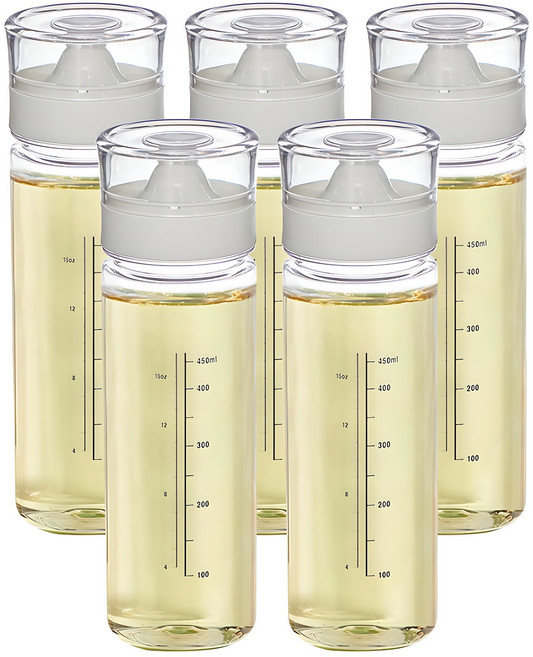 씨밀렉스 클로일 실리콘 오일 양념병 화이트, 500ml, 5개