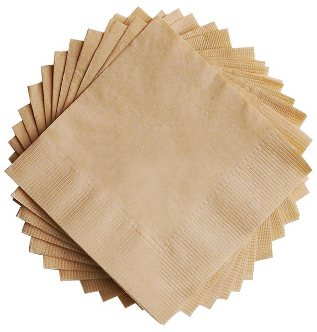 월드몰 칵테일냅킨 냅킨 내프킨 휴지 업소용 식당 테이블 갈색 3000매입 1박스, 1개, 3000개입