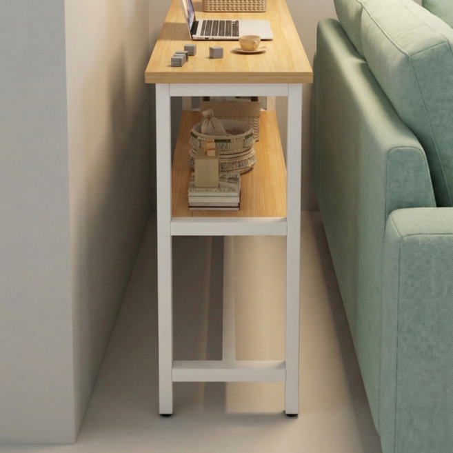 쇼파뒤수납장 틈새 선반 거실 사이드 슬림 현관 좁고긴테이블, 1단