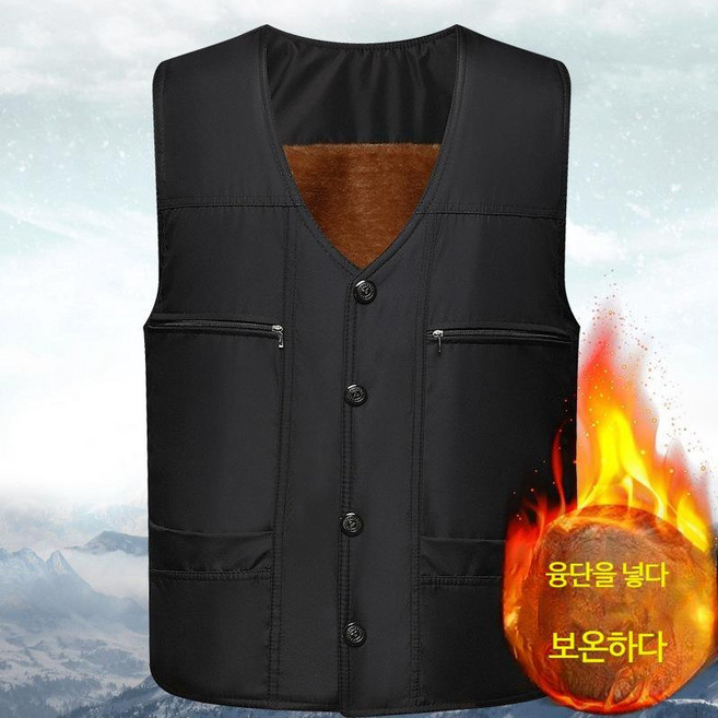 1+1 남자 생활한복 계량한복 겨울 따듯한 스님 조끼 F48