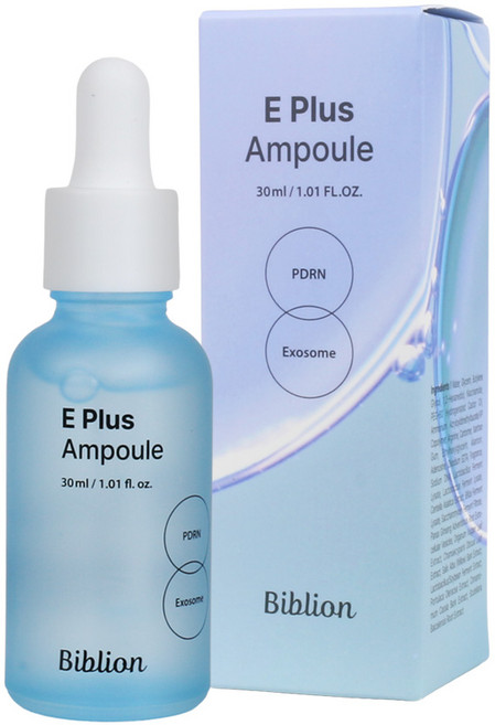 비블리온 E플러스 브라이트닝 앰플 미백 주름개선 기능성 피부톤 탄력 케어 PDRN 엑소좀, 1개, 30ml