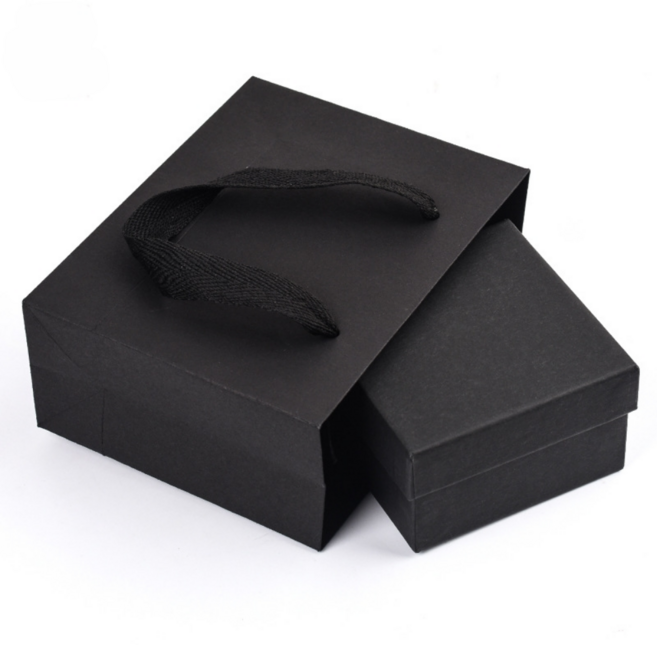 포장명가 튼튼하고 깔끔한 고급 선물 쇼핑백 10개, 올블랙