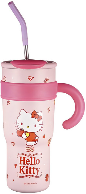 산리오 더블 드링크 보온 텀블러, 헬로키티, 1.2L, 1개