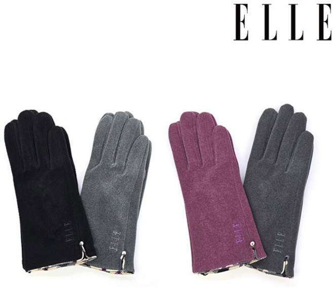 엘르 겨울 모장갑 방한 슬림옆트임 2408