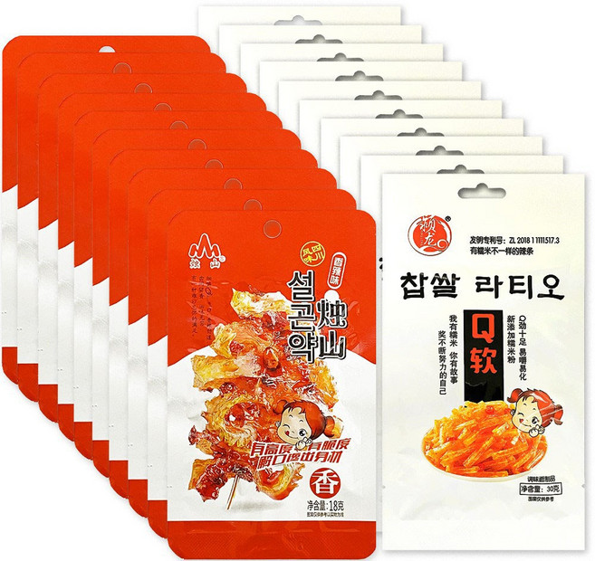 [푸드원스토어]설곤약향라맛10개 + 찹쌀라티아오10개, 20개, 30g