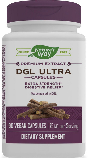 Nature's Way 然萃維 DGL甘草素食膠囊, 90顆, 1個