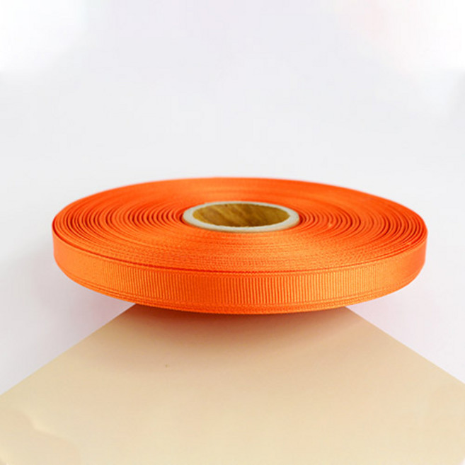 [리밴드] 골지리본 골직 선물포장 리본끈 10mm 45m, B34. 주황