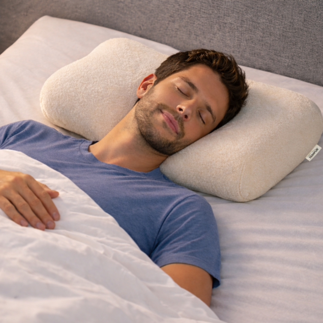 템퍼 베개 경추 메모리폼 숙면 거북목 수면 베개, 1개, 베이지(beige)