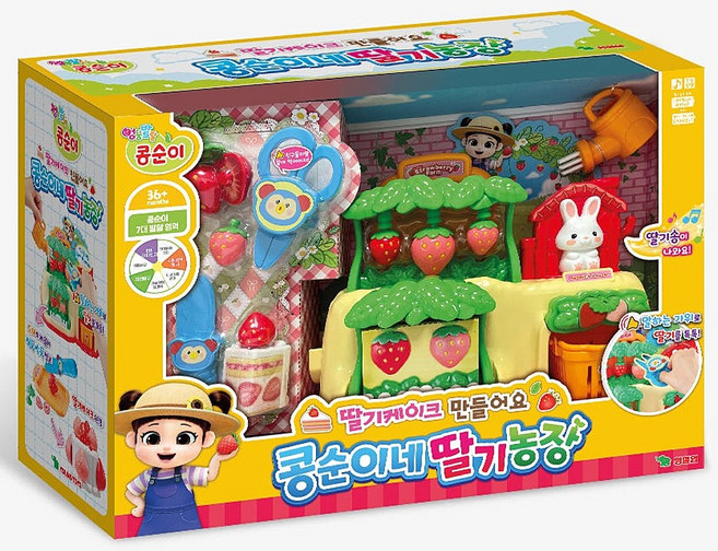 딸기 케이크 만들어요 콩순이네 딸기농장 소꿉 놀이, 1개
